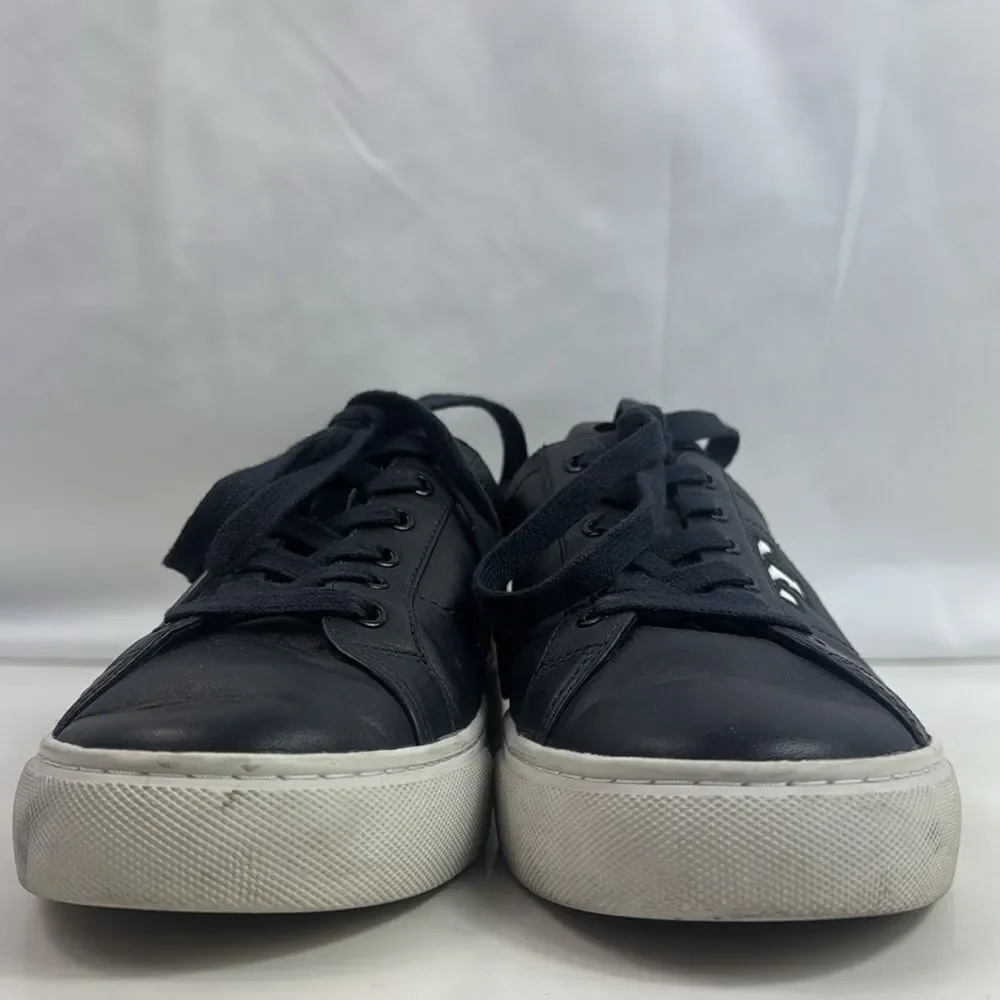 Tory Burch Amalia T-Logo Navy Blue Leather Low Top Women’s Sneakers